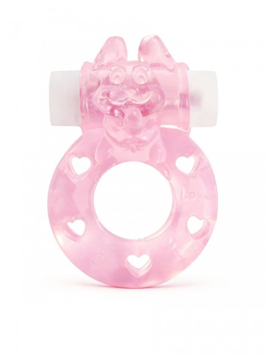 Розовое эрекционное виброкольцо в форме зайчика - 1137 - в Королеве купить с доставкой