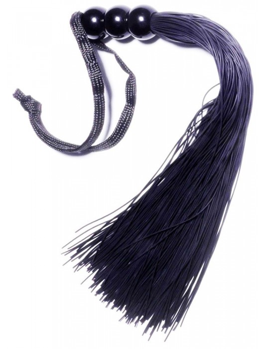 Черная силиконовая плетка - 25,4 см. - Boys of Toys - купить с доставкой в Королеве