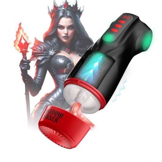 Интерактивный мастурбатор Raven с вакуумом, вибрацией и подсветкой - Shots Media BV - в Королеве купить с доставкой