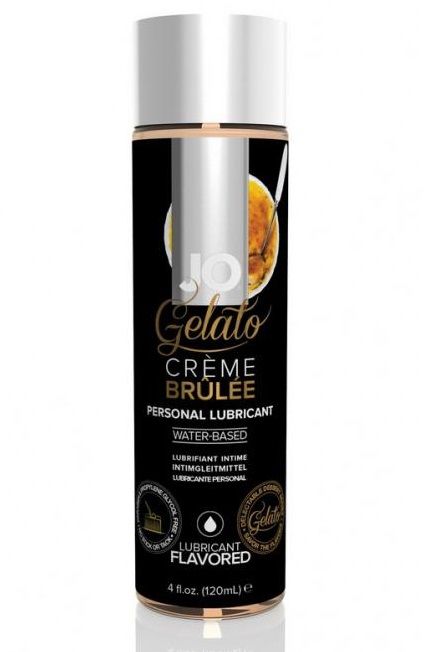 Лубрикант с ароматом крем-брюле JO GELATO CREME BRULEE - 120 мл. - System JO - купить с доставкой в Королеве
