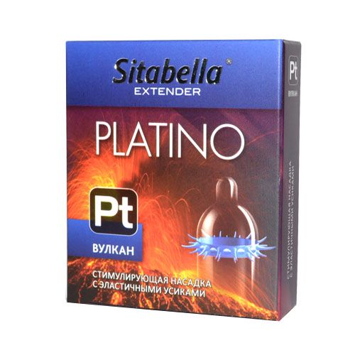 Стимулирующая насадка с усиками Platino  Вулкан - Sitabella - купить с доставкой в Королеве