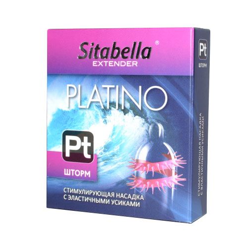 Стимулирующая насадка со спиралью из усиков Platino  Шторм - Sitabella - купить с доставкой в Королеве