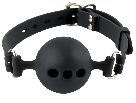 Силиконовый кляп-шар с отверстиями для дыхания Silicone Breathable Ball Gag Small - Pipedream - купить с доставкой в Королеве