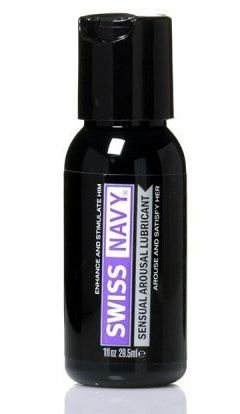 Возбуждающий гель-лубрикант на водной основе Sensual Arousal Lubricant  - 29,5 мл. - Swiss navy - купить с доставкой в Королеве