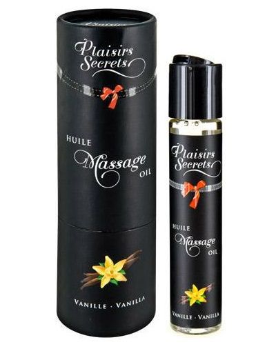 Массажное масло с ароматом ванили Huile de Massage Gourmande Vanille - 59 мл. - Plaisir Secret - купить с доставкой в Королеве