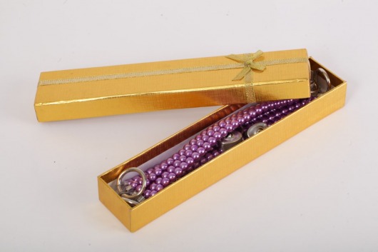 Фиолетовые оковы на ноги из бус - White Label - купить с доставкой в Королеве