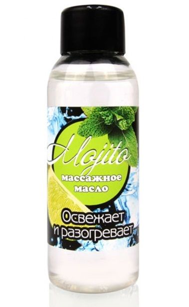 Массажное масло для тела Mojito с ароматом лайма - 50 мл. - Биоритм - купить с доставкой в Королеве