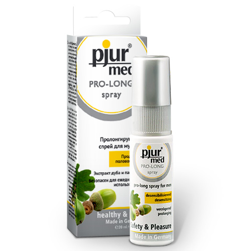 Пролонгирующий спрей с экстрактом дуба и пантенолом pjur MED Pro-long Spray - 20 мл. - Pjur - купить с доставкой в Королеве