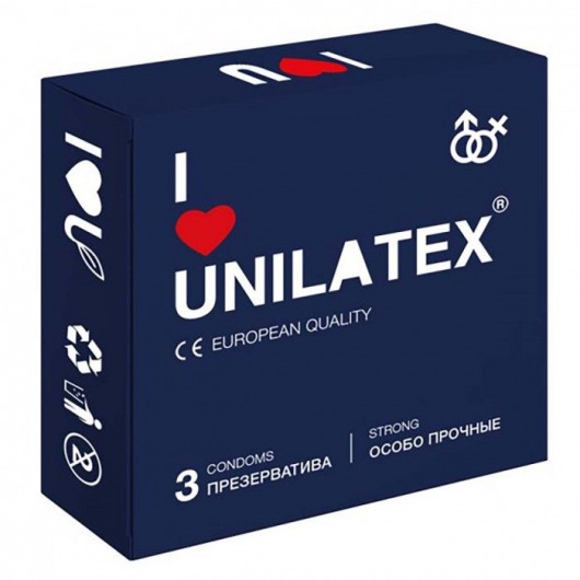 Ультрапрочные презервативы Unilatex Extra Strong - 3 шт. - Unilatex - купить с доставкой в Королеве