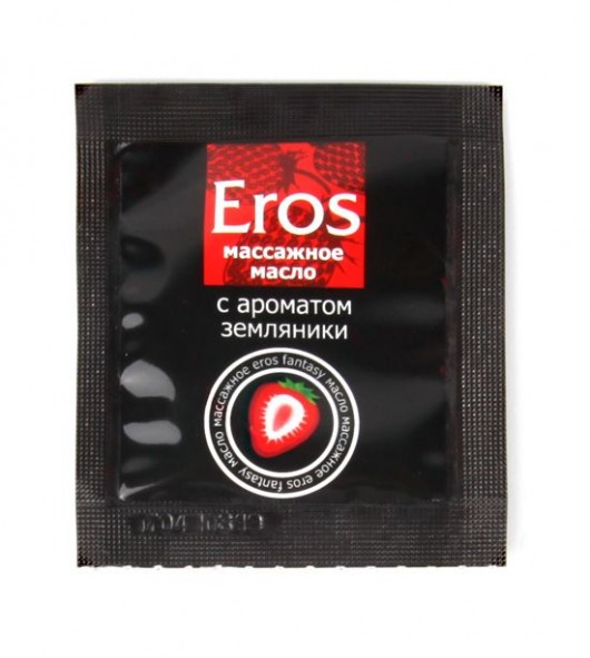 Пробник массажного масла с ароматом земляники Eros fantasy - 4 гр. - Биоритм - купить с доставкой в Королеве