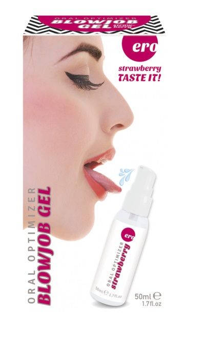 Увлажняющий гель для орального секса с ароматом клубники - 50 мл. - Ero - купить с доставкой в Королеве