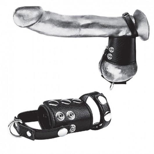 Кольцо на член и мошонку Cock Ring With 2  Ball Stretcher And Optional Weight Ring - BlueLine - в Королеве купить с доставкой