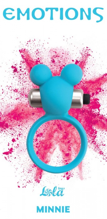 Голубое эрекционное виброколечко Emotions Minnie Breeze - Lola Games - в Королеве купить с доставкой