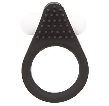 Чёрное эрекционное кольцо LIT-UP SILICONE STIMU RING 1 BLACK - Dream Toys - в Королеве купить с доставкой