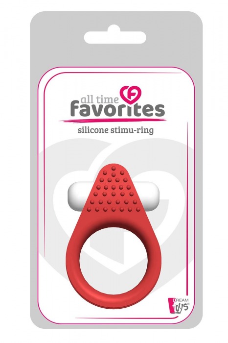 Красное эрекционное кольцо LIT-UP SILICONE STIMU RING 1 RED - Dream Toys - в Королеве купить с доставкой