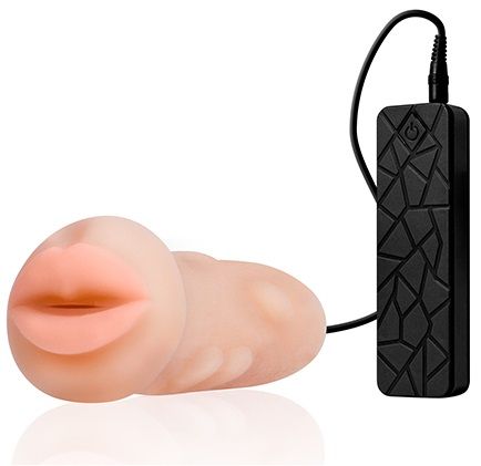 Мастурбатор-ротик с вибрацией REALSTUFF VIBRATING MASTURBATOR MOUTH - Dream Toys - в Королеве купить с доставкой