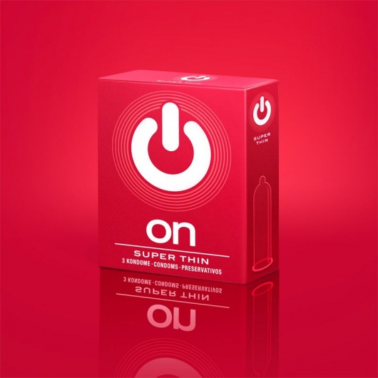 Супертонкие презервативы ON) Super Thin - 3 шт. - ON) - купить с доставкой в Королеве