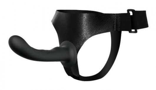 Страпон с изогнутой головкой Ultra Harness Curvy Dildo - 15,8 см. - Baile - купить с доставкой в Королеве