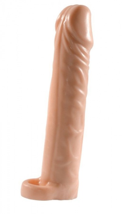 Телесная насадка-удлинитель Extension sleeve с подхватом - 17 см. - Sitabella - в Королеве купить с доставкой