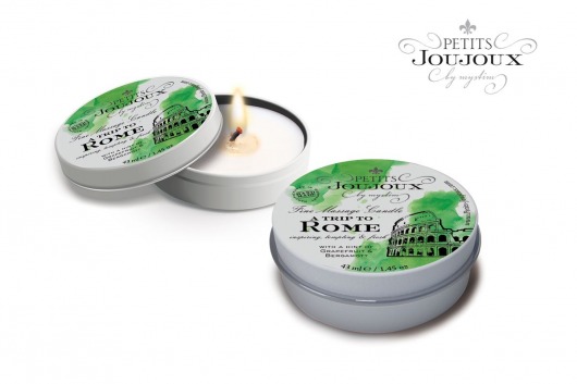 Массажная свеча Petits Joujoux Rome с ароматом грейпфрута и бергамота - 33 гр. - MyStim - купить с доставкой в Королеве