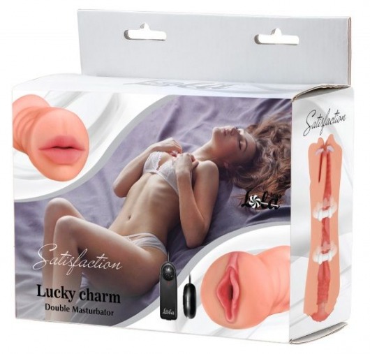 Двусторонний мастурбатор с вибропулей Satisfaction Lucky charm - Lola Games - в Королеве купить с доставкой