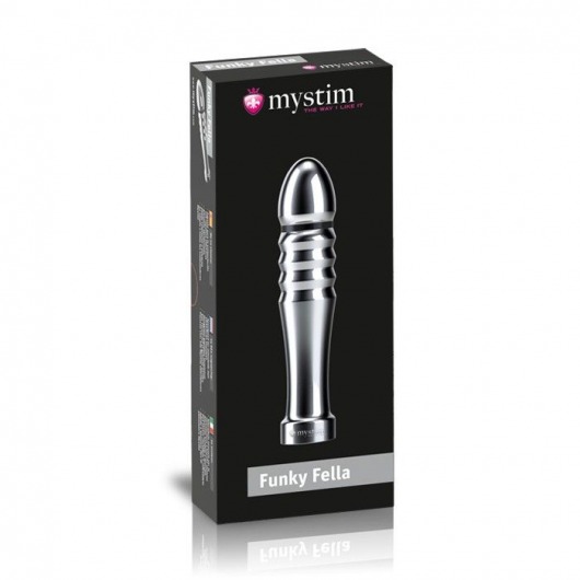 Ребристый фаллоимитатор для электростимуляции Funky Fella Rill Dildo - 13 см. - MyStim - купить с доставкой в Королеве