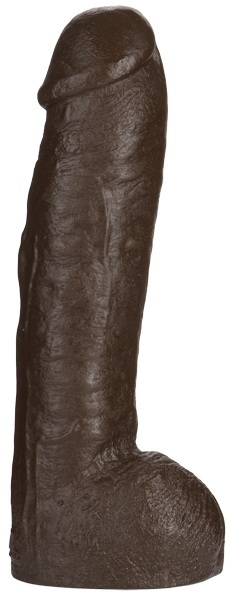 Большая насадка для трусиков Vac-U-Lock Realistic Hung - 31,7 см. - Doc Johnson - купить с доставкой в Королеве