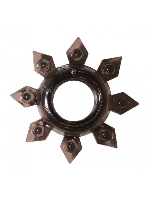 Чёрное эрекционное кольцо Rings Gear - Lola Games - в Королеве купить с доставкой