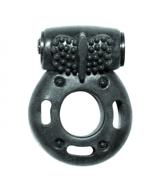 Черное эрекционное кольцо с вибрацией Rings Axle-pin - Lola Games - в Королеве купить с доставкой
