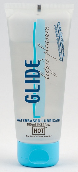 Интимная смазка на водной основе Glide - 100 мл. - HOT - купить с доставкой в Королеве