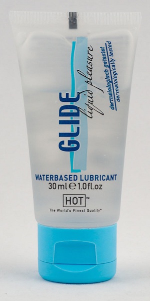 Интимная смазка на водной основе Glide - 30 мл. - HOT - купить с доставкой в Королеве
