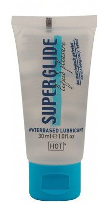 Гель-смазка на водной основе для чувствительной кожи Superglide - 30 мл. - HOT - купить с доставкой в Королеве