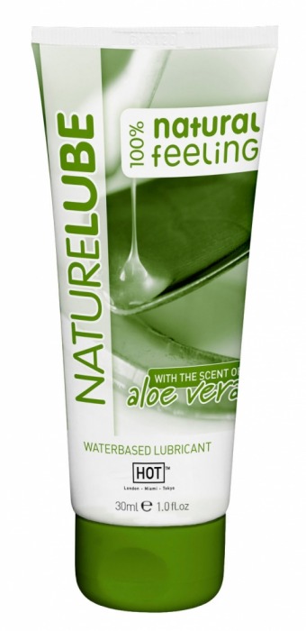 Смазка на водной основе с алоэ вера Nature Lube - 30 мл. - HOT - купить с доставкой в Королеве