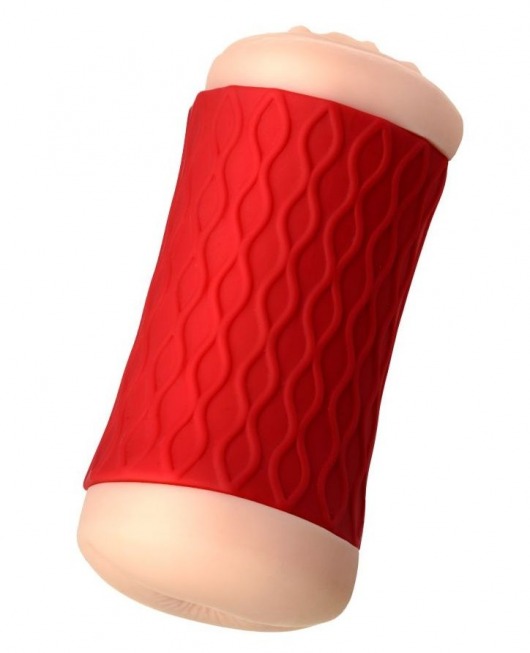 Двухсторонний мастурбатор JOS  NADIN в красном цилиндре - JOS - в Королеве купить с доставкой