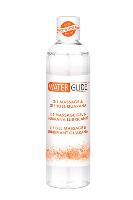Гель-смазка 2-в-1 MASSAGE   LUBRICANT GUARANA - 300 мл. - Waterglide - купить с доставкой в Королеве