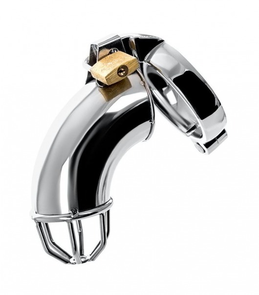 Серебристый мужской пояс верности TOYFA Metal - ToyFa - купить с доставкой в Королеве