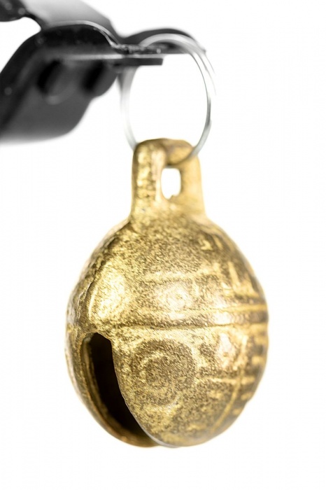 Черно-золотистые зажимы для сосков TOYFA Theatre - ToyFa - купить с доставкой в Королеве