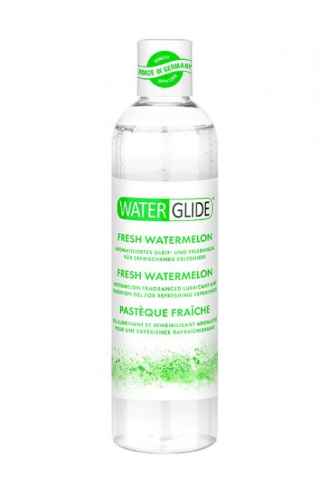 Лубрикант на водной основе с ароматом арбуза WATERGLIDE FRESH WATERMELON - 300 мл. - Waterglide - купить с доставкой в Королеве