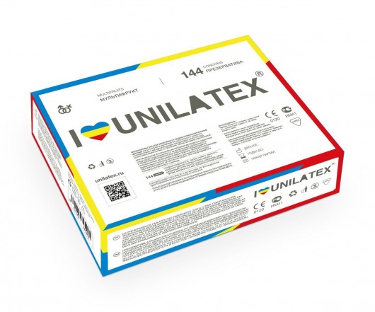 Разноцветные ароматизированные презервативы Unilatex Multifruits - 144 шт. - Unilatex - купить с доставкой в Королеве