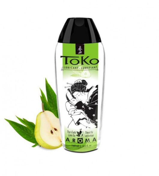Интимный гель TOKO Pear   Exotic Green Tea с ароматом груши и зеленого чая - 165 мл. - Shunga - купить с доставкой в Королеве