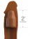 Коричневая насадка на член 2  Silicone X-tension - 20,3 см. - Pipedream - в Королеве купить с доставкой