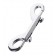 Серебристый двухсторонний карабин TOYFA Metal - ToyFa - купить с доставкой в Королеве